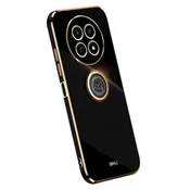 Črn Platinum Ring Ovitek (Honor Magic 7 Lite)