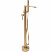 Samostoječa mešalna pipa Rea Flores Gold Brush