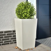 Vrtne sadilice 2 kom bijele 45x45x75 cm celicne