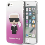 Karl Lagerfeld iPhone 7/8 SE 2020 Pink Gradient Ikonik Karl (KLHCI8TRDFKPI)