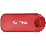 USB DISK SANDISK 32GB CRUZER SNAP, 2.0, rdeč, drsni priključek
