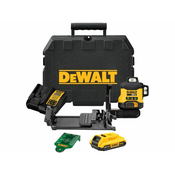 DEWALT večlinijski laser 18 V, zelen, 1x2.0 Ah, Li-ion, DCLE34031D1