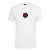 White T-shirt Rose Patch