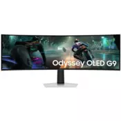 Samsung G91SD računalni monitor 124,5 cm (49) 5120 x 1440 pikseli Dual QHD OLED Srebro