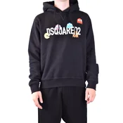 Črna jopa s kapuco Dsquared2