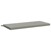 Vidaxl Blazina za klop SOEST 100% poliester Siva 110 x 50 x 5 cm