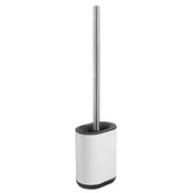 BIAGIO wall-hung/ freestanding silicone toilet brush, white - Bela - 114x450x77 mm - Gedy - 24 - Nerjaveče jeklo; Plastika - Ščetka za stranišče - Kvadratni - 114 - 450 - 77 - 14