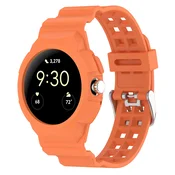 Silikonski pas Techsuit W065 za Google Pixel Watch/Watch 2/Watch 3 41mm/Watch 4 41mm - oranžen