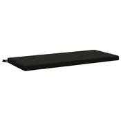 Vidaxl Blazina za klop SOEST 100% poliester Črna 110 x 50 x 5 cm
