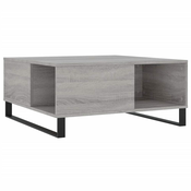 Stolic za kavu boja sivog hrasta 80x80x36,5cm konstruirano drvo
