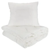 DUV/PIL SGL SET KVITEGGA FIBRE 50X70CM