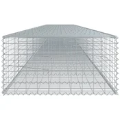 Gabionska košara s poklopcem 900x100x50 cm pocincano željezo