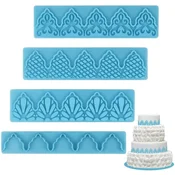 Komplet rezalnikov za čipkasti fondant, 4 kosi.