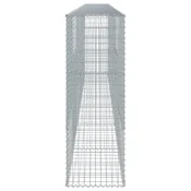 Gabionska košara s poklopcem 600x50x150 cm pocincano željezo