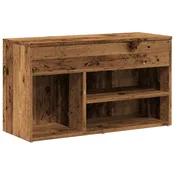 Vidaxl Lavica za čevlje iz starega lesa 80x30x45 cm