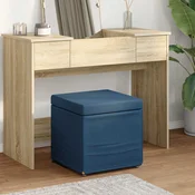 vidaXL Stolica Modra 41 x 41 x 40 cm Tkanina in obdelano les