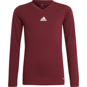 Otroška dolga majica adidas Performance TEAM BASE TEE Y bordo barva, GN7510
