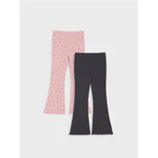 Sinsay - Rebraste flare pantalone 2 pakovanja - šareno