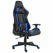 vidaXL Okretna igraca stolica plava PVC