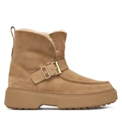 Škornji za sneg Tommy Hilfiger Th Buckle Shearling Snow Boot FW0FW09687 Bež