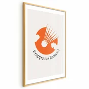 shumee Plakat - Badmintonska žogica proti oranžnemu soncu