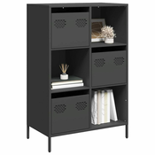 Visoka komoda crna 68x39x103,5 cm od celika
