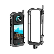 INF Kovinska zaščitna kletka za Insta360 X3 z pokrovom leče in montažo, (5000291754)