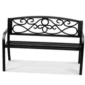 VEVOR Zunanja klop 527x127x818 cm črna