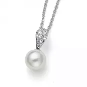 Ženski oliver weber pearl simple lančić sa belim swarovski perla priveskom ( 12066 )