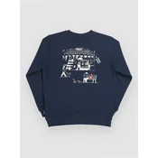 New Balance Stadium Concession Graphic FT Crew Kids Swea nb navy
