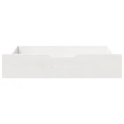 Ladice ispod kreveta 2 kom bijele 85x55x17 cm od borovine