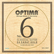 Set strun za klasično kitaro No. 6 24 Carat Gold Optima