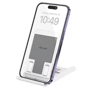 USAMS USAMS ZLOŽLJIVO NAMIZNO STOJALO ZA TABLIČNI TELEFON ZA IPHONE IPAD BELA, (21980326)