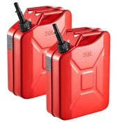 VEVOR Posoda za gorivo 20 L 36x18x51 cm Rdeča
