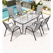 Progarden sto sa 6 stolica 001/set siva