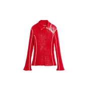 Desigual Pulover rdeča / bela