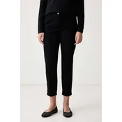 Sisley hlače ženske z bombažem
