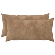 vidaXL Prevleka za blazino 2 pcs HEERLEN Taupe 40 x 80 cm Mikrofibra