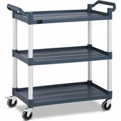 shumee Natakarski voziček s 3 plastičnimi policami 84 x 49 cm do 150 kg