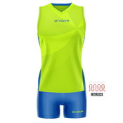 KIT ELICA VOLLEY VERDE LIME/AZZURRO Tg. XS
