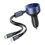 Vention Vention FFOB0 avtomobilski polnilnik USB-C + kabel USB-C/Lightning 30W