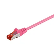 Goobay S/FTP (PiMF) CAT 6 patch 1,5m roza mrežni povezovalni kabel