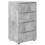 Vidaxl Omare za shranjevanje Betonsko siva 60 x 48 x 105 cm