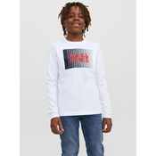 Jack & Jones Junior Majica JJECORP  mornarska / rdeča / bela