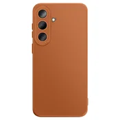 AVIZAR Mehak silikonski ovitek za Galaxy S26 z ojačanim blokom kamere, Rjava, (5000274139)