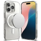 Ovitek Ringke Fusion Magnetic za iPhone 16 Pro - clear