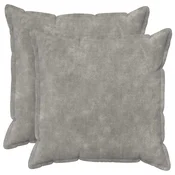 vidaXL Blazina 2 kos HOUTEN Svetlo siva 55 x 55 cm Mikrofibra