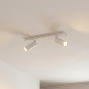 Arcchio stropni reflektor Brinja Slim, bel, 2-žarčni, GU10 MR11 - Hodnik - Sodobni - Aluminij
