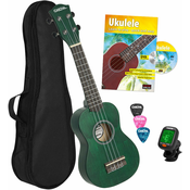 Cascha Soprano Ukulele Bundle Green