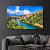 Wallity Dekorativna slika na kaljenom staklu, 35x55cm, Šarena
